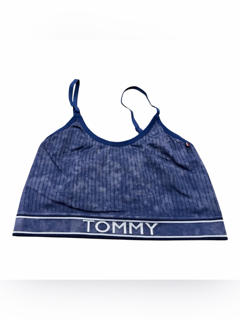 Tommy Hilfiger Women’s Bralette Navy Blue Sports Bra Size Medium